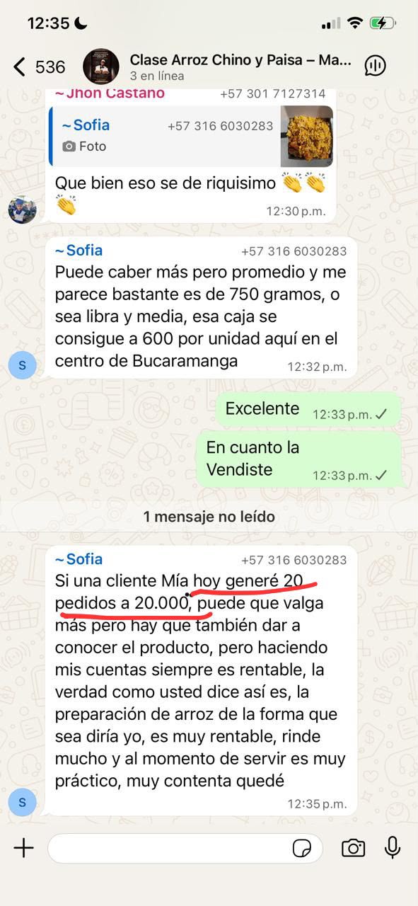 Testimonio de Sofía — 20 pedidos en su primer fin de semana