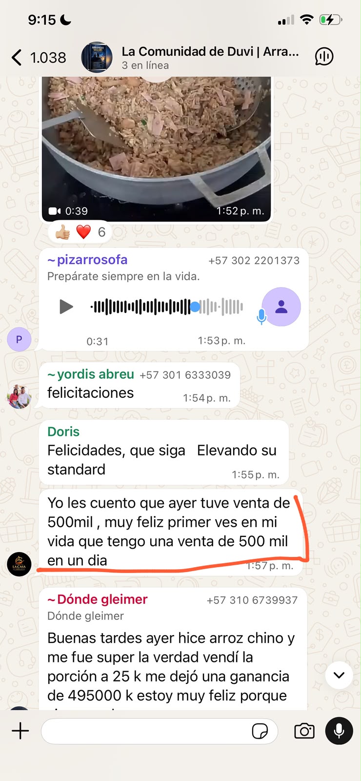 Testimonio de Doris — 500 mil en un día